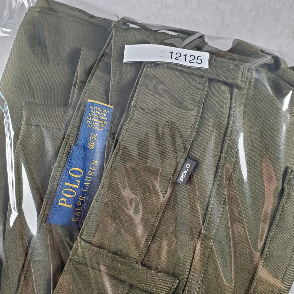 Polo Ralph Lauren Pants Mens 40X32 Olive Green Performance 5-Pocket Golf Casual